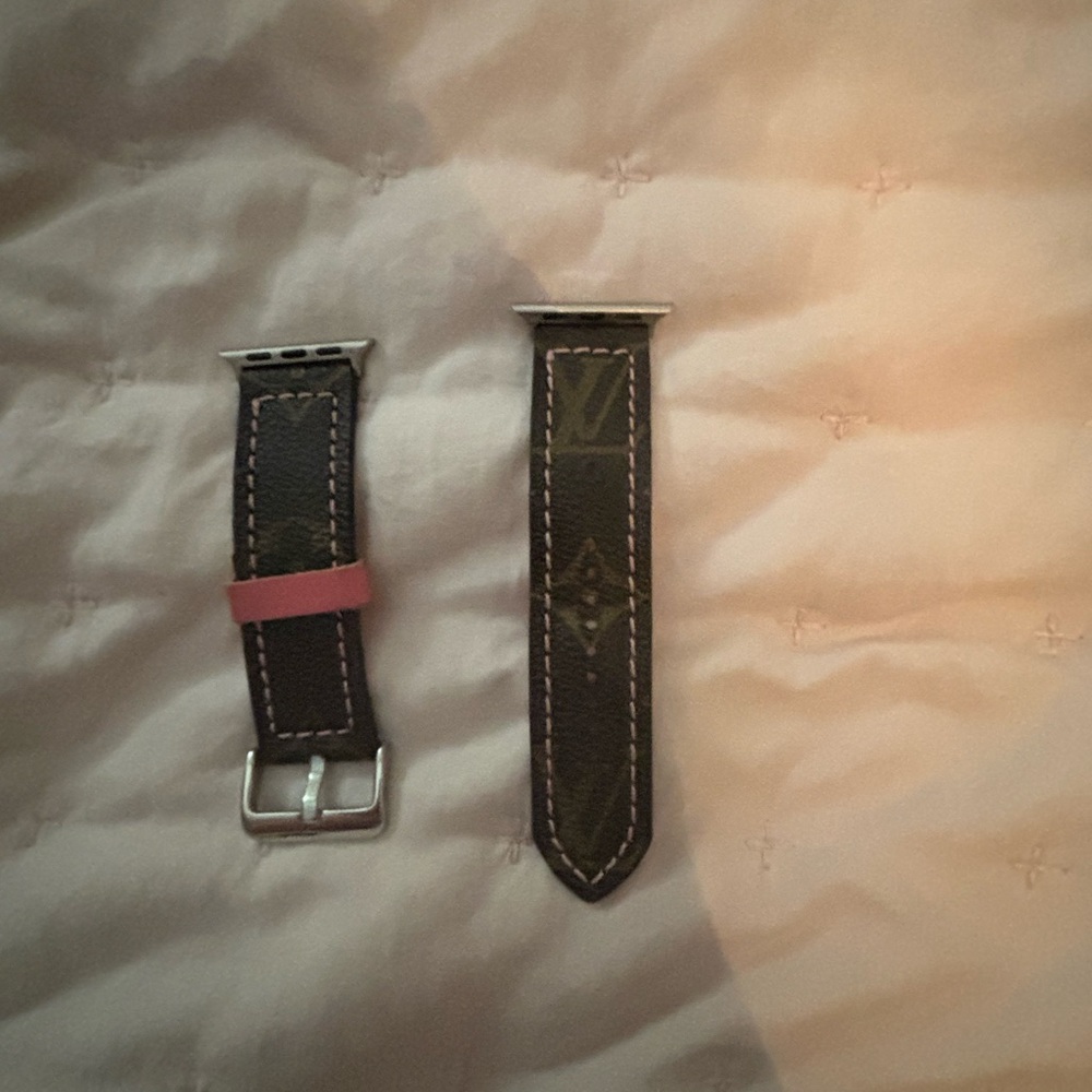Apple Watch band made from Louis Vuitton Canvas